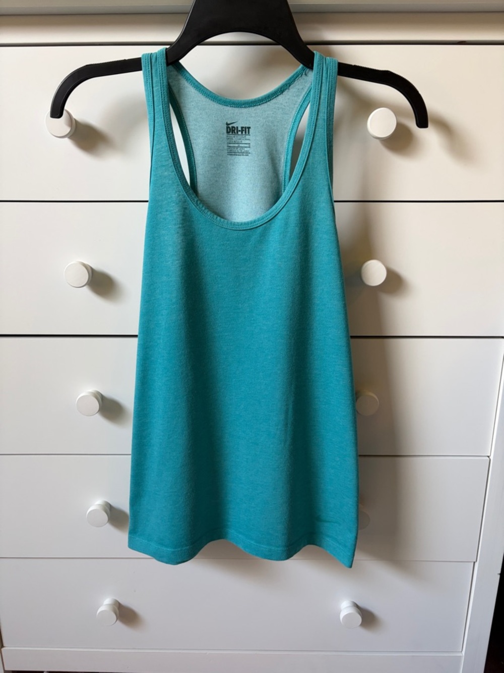 🎾 NIKE WOMENS SIZE MEDIUM TEAL BLUE DRI FIT TANK